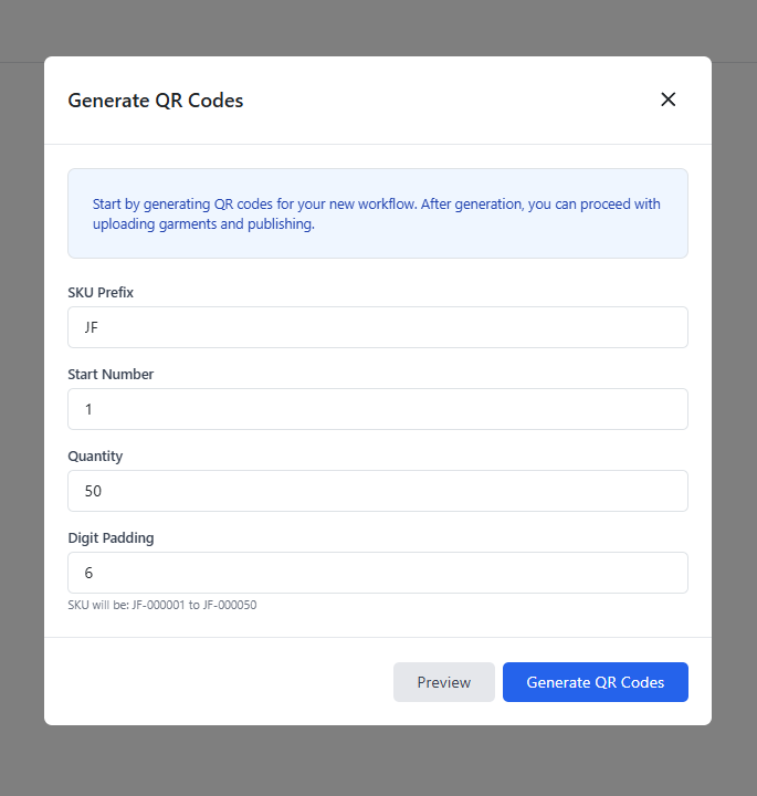 Create New Workflow